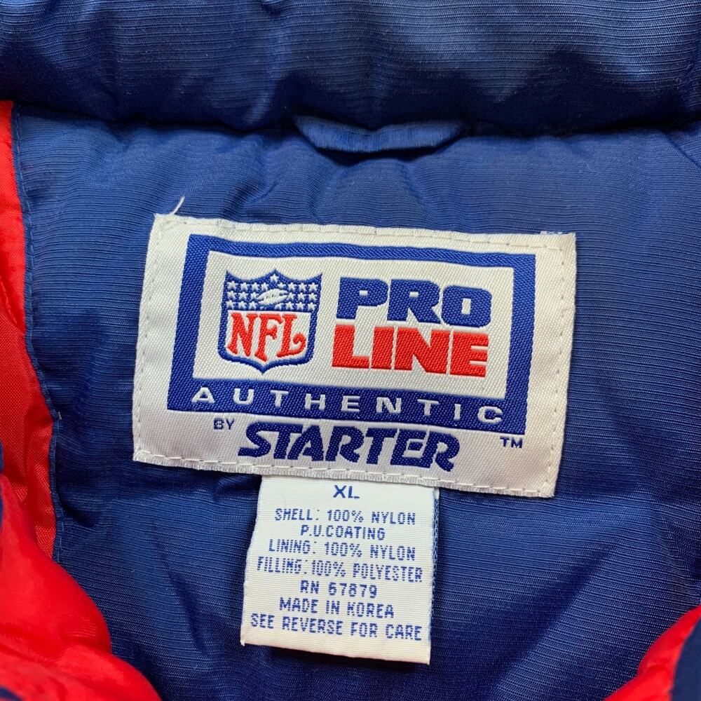 Vintage New England Patriots Jacket Mens XL Pro Line Half Zip Anorak Starter - Picture 8 of 13